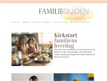 Tablet Screenshot of barneguiden.dk